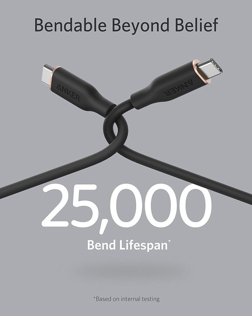 Anker 643 USB-C To USB-C Kabel 3ft/0.9m ( Flow, Silicon )
