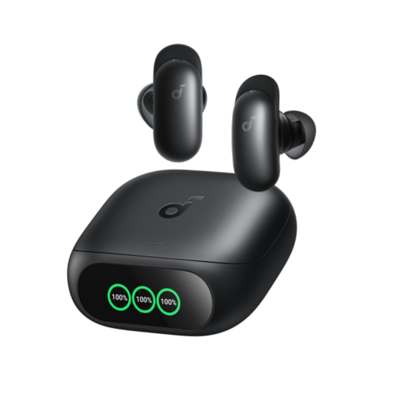 Soundcore Liberty 5 Pro Wireless Earbuds AI Note-Taker for in-Person Meetings Whisper-Clear Calls ANC Active Noise Cancelling 1.78" AMOLED Smart Case - D1203