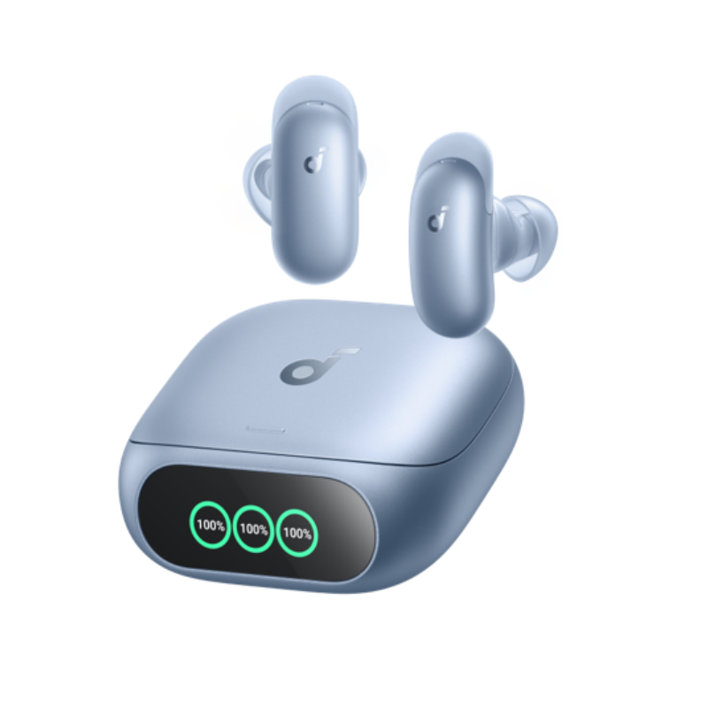 Soundcore Liberty 5 Pro Wireless Earbuds AI Note-Taker for in-Person Meetings Whisper-Clear Calls ANC Active Noise Cancelling 1.78" AMOLED Smart Case - D1203