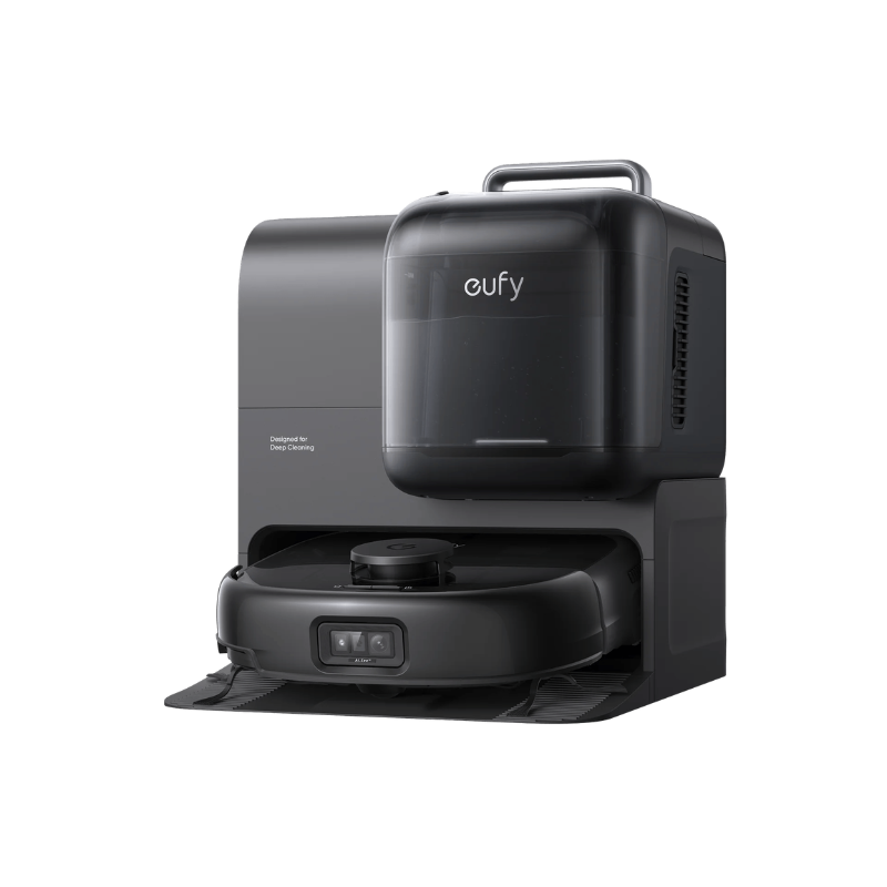 Eufy E28 Omni Robot Vacuum 20,000 Pa Suction Roller Mop with HydroJet System Portable Carpet for Deep Cleaning All-in-One Mop Combo Zero-Tangling Corner-to-Edge Cleaning - T2352