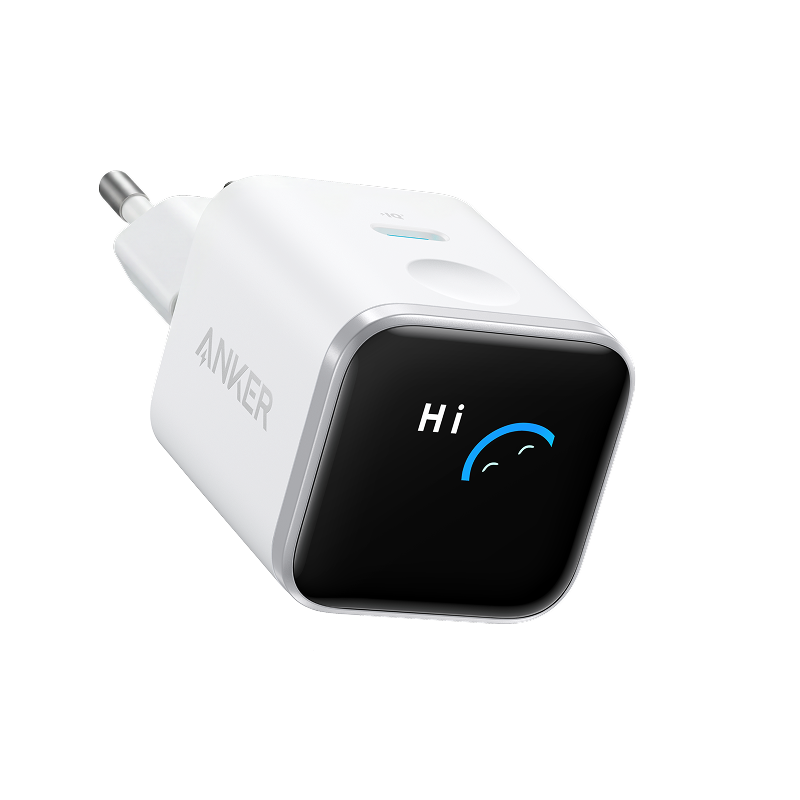Anker Nano 45W Adapter Gan Fast Charging Charger USB-C Port Digital Display for iPhone 15 16 17 Series iPad Samsung - A121D