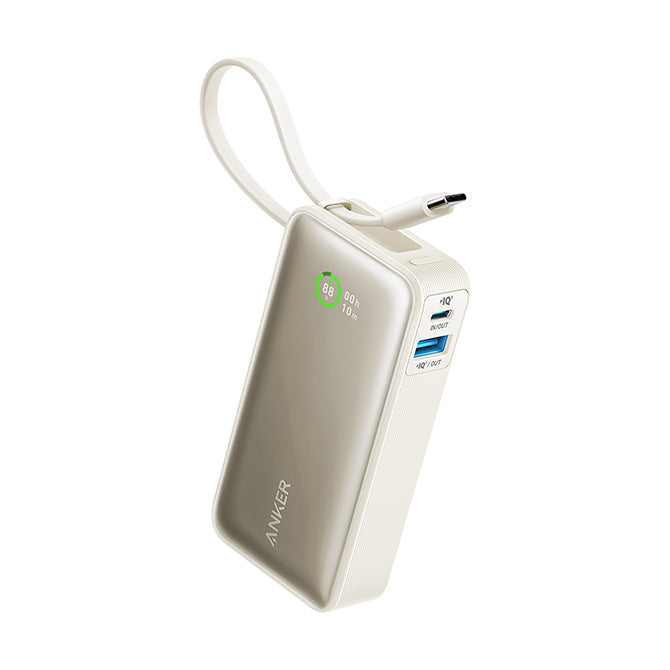 Powerbank Anker Nano 10.000 mAh (30w Built-in USB - C Cable )
