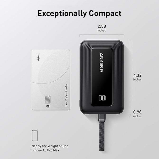 Anker Zolo Power Bank 30W 10000mAh & 20000mAh With Cable Type C Fast Charging PD 3.0