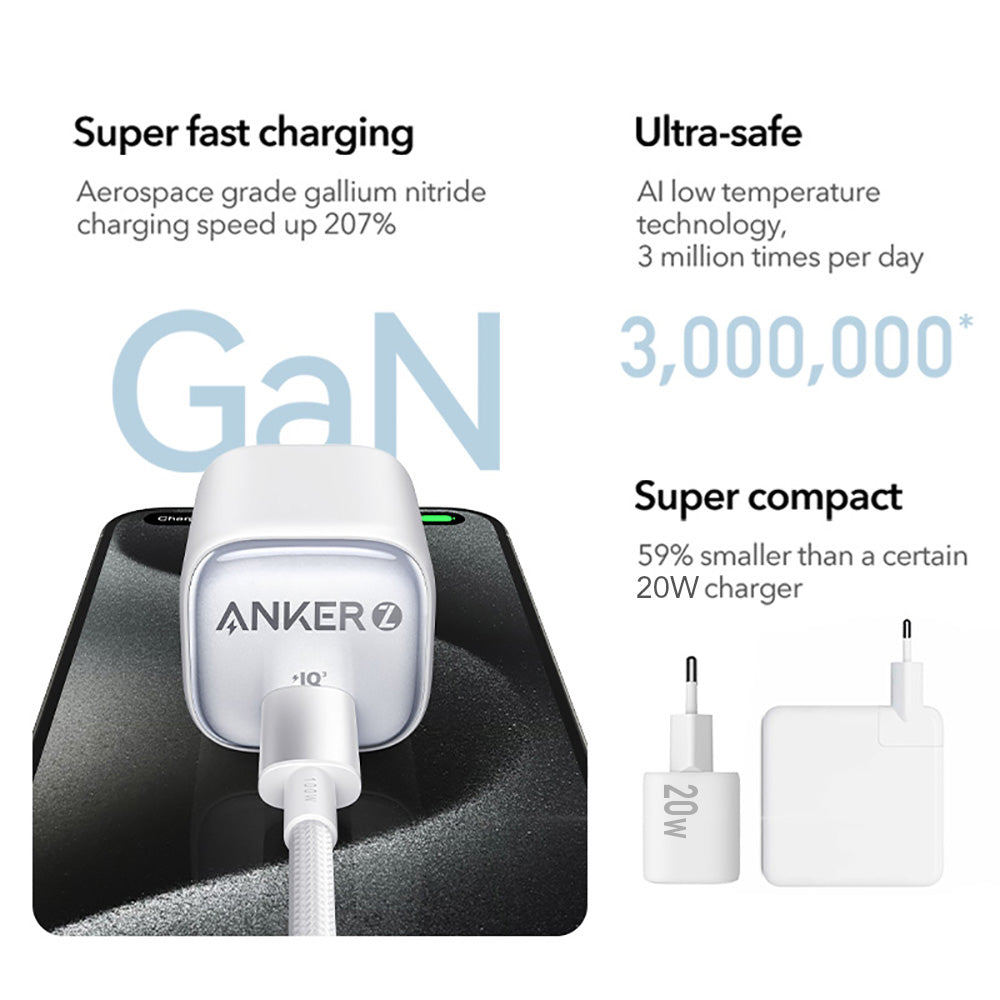 Anker Zolo GaN 20W Fast Charging PD Ice-Cooled