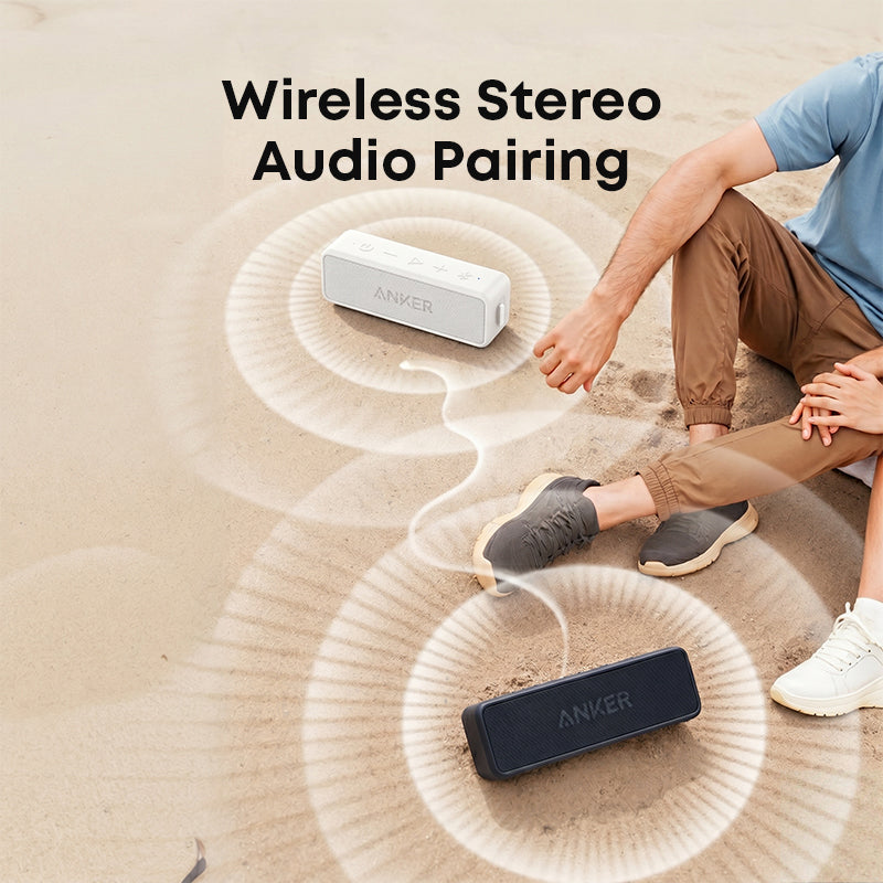 Anker Soundcore 2 Portable Bluetooth Speaker with Stereo Sound - A3105