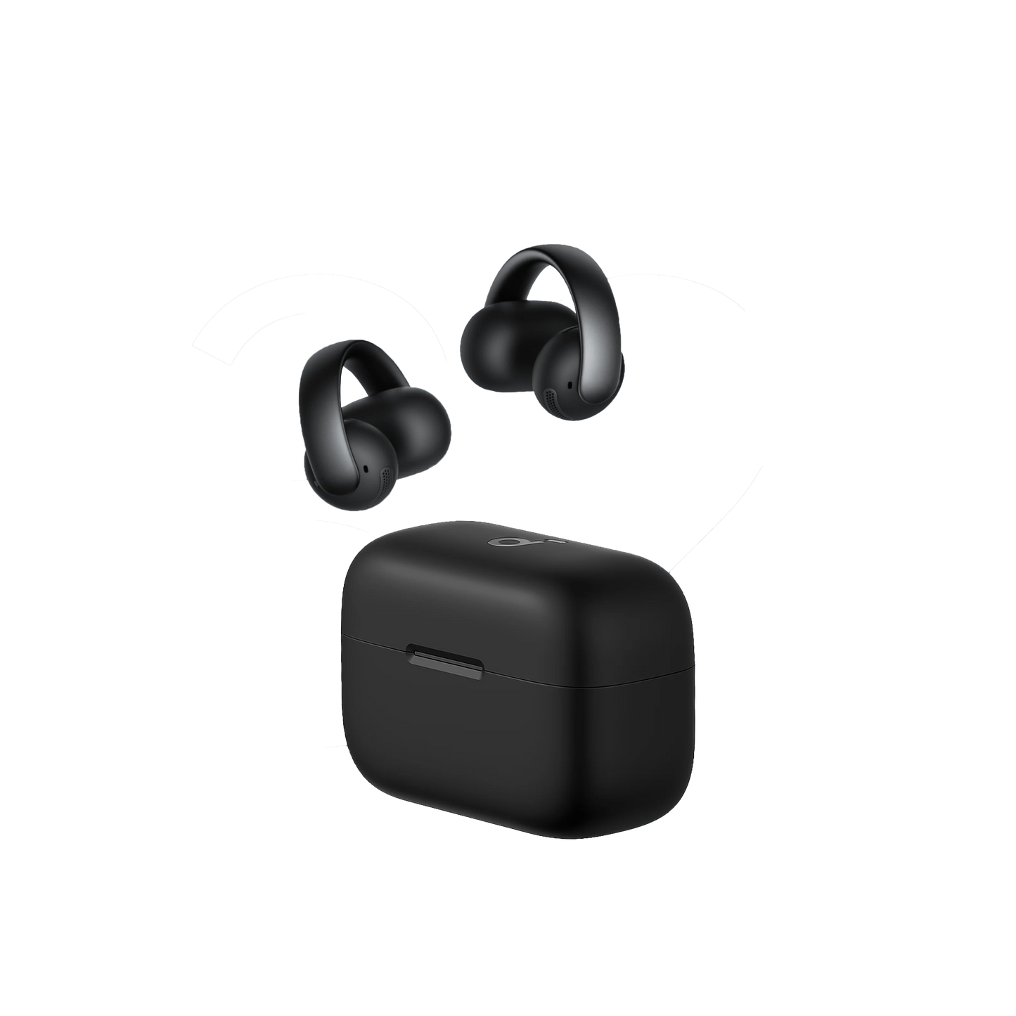 Soundcore AeroClip by Anker, Open-Ear Earbuds, Clip-On Headphones, Adaptive Comfort, Clear Calls with 4 Mics and AI, Stable Fit, 12mm Drivers for Powerful Bass, Hi-Res, Open-Ring Design - A3388
