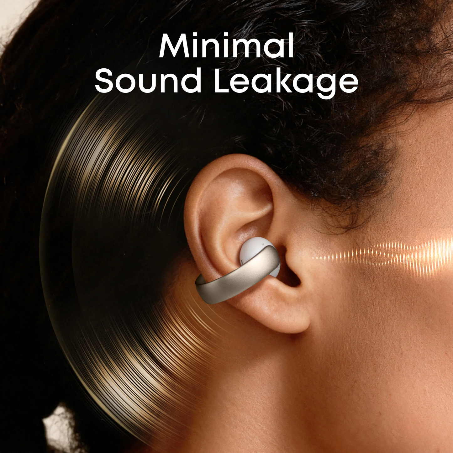 Soundcore AeroClip by Anker, Open-Ear Earbuds, Clip-On Headphones, Adaptive Comfort, Clear Calls with 4 Mics and AI, Stable Fit, 12mm Drivers for Powerful Bass, Hi-Res, Open-Ring Design - A3388