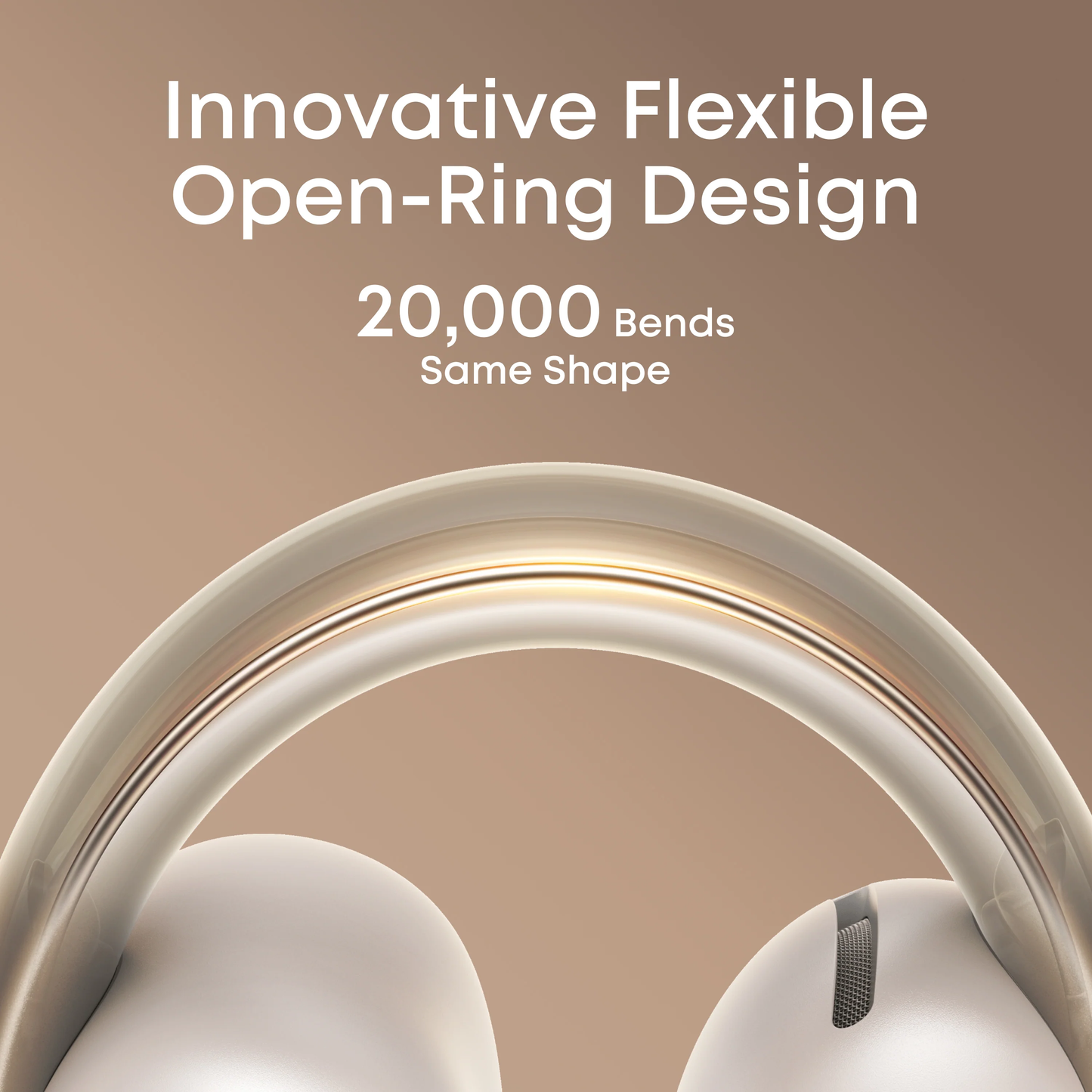 Soundcore AeroClip by Anker, Open-Ear Earbuds, Clip-On Headphones, Adaptive Comfort, Clear Calls with 4 Mics and AI, Stable Fit, 12mm Drivers for Powerful Bass, Hi-Res, Open-Ring Design - A3388