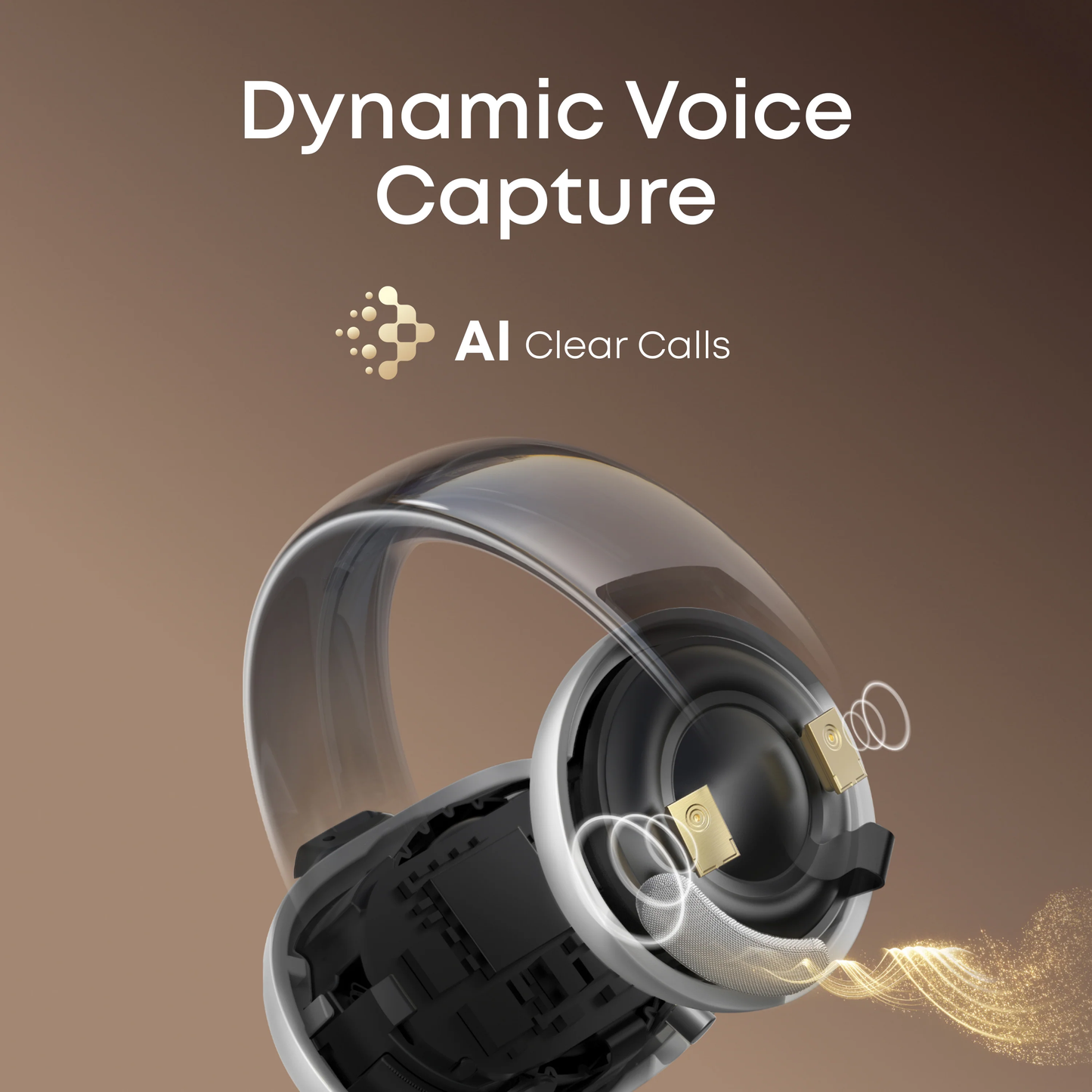 Soundcore AeroClip by Anker, Open-Ear Earbuds, Clip-On Headphones, Adaptive Comfort, Clear Calls with 4 Mics and AI, Stable Fit, 12mm Drivers for Powerful Bass, Hi-Res, Open-Ring Design - A3388