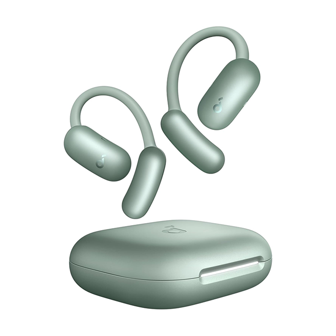 Soundcore by Anker AeroFit 2 OWS Hi-Res Wireless Audio AI Translation LDAC Bluetooth 5.4 IP55 AI Clear Calls Open Ear Adjustable Ear Hooks Snug Fit and Rich Bass - A3874