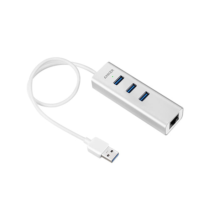 USB Hub Anker Aluminum 3-Port 3.0 with Ethernet