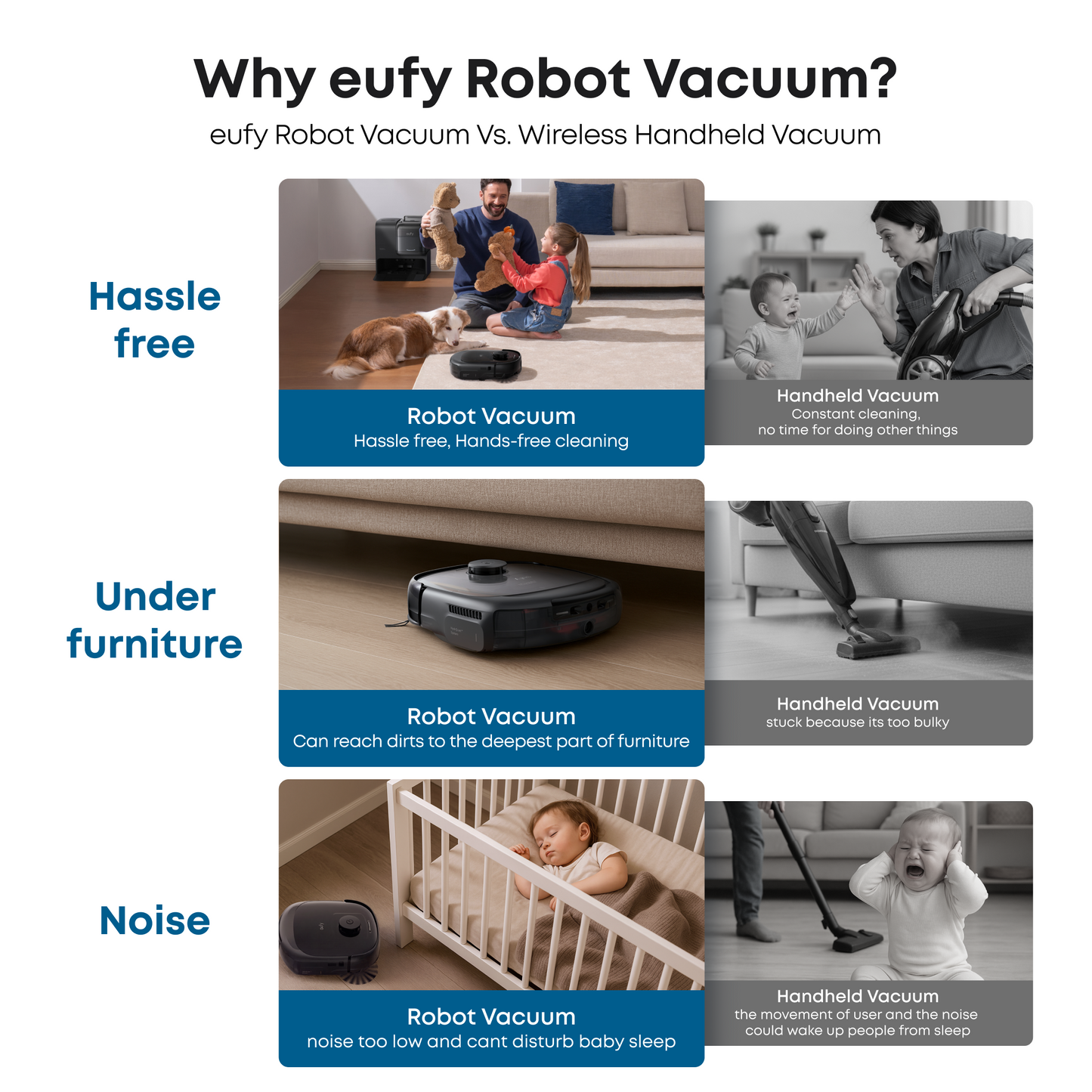 Eufy E25 Omni Robot Vacuum and Mop Combo, HydroJet System, 20,000Pa Turbo Suction, Zero-Tangle Design, Edge-to-Corner Deep Cleaning, Obstacle Avoidance, Auto-Empty & Self-Cleaning All-in-One Station - T2353