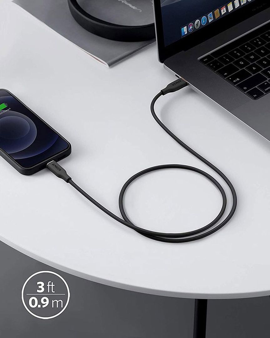 Anker PowerLine III Flow USB-C to Lightning kabel 3ft/0.9m