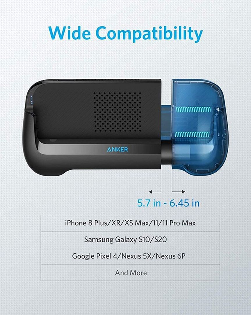 Anker PowerCore Play 6K Mobile Game Controller with 6700mAh